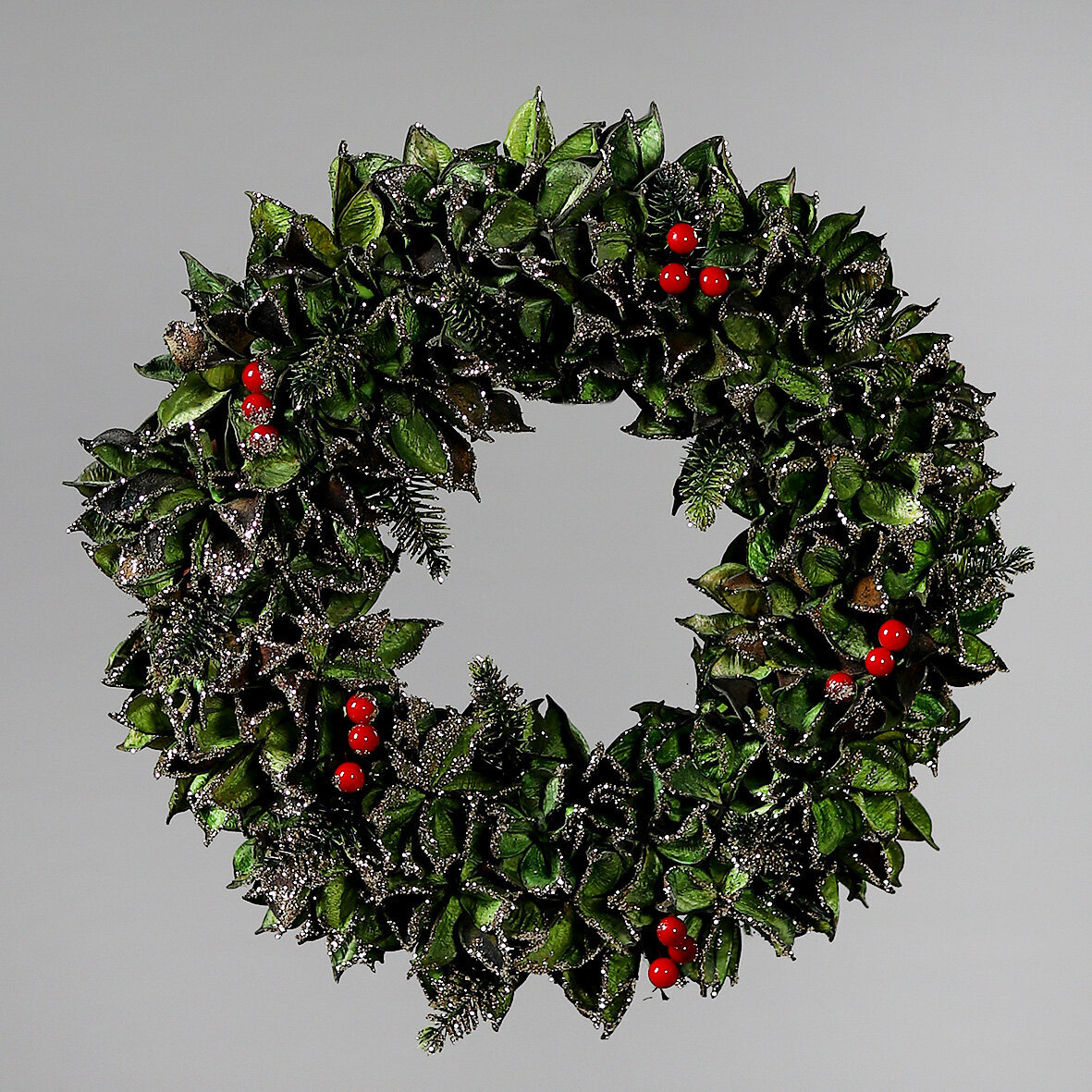 Weihnachtskranz Aus Kunststoff - Tropfenform Für Haustür & Innendekoration