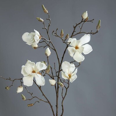 Magnolien-Zweig mit 4 Blüten, künstlich Bild 1